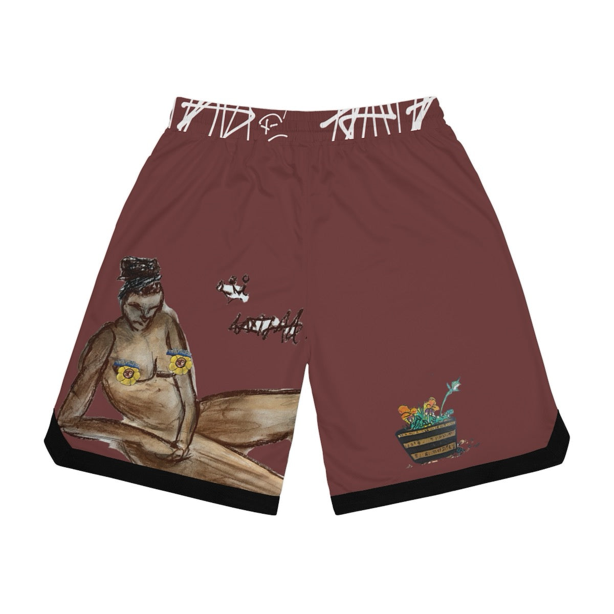 Rotten Bloom- Basketball Shorts